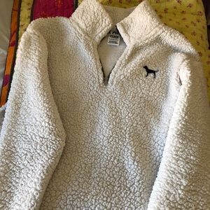 VS PINK Sherpa Quarter-Zip